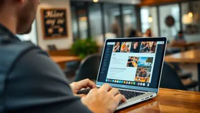 A person using a budget laptop under $500 for everyday tasks