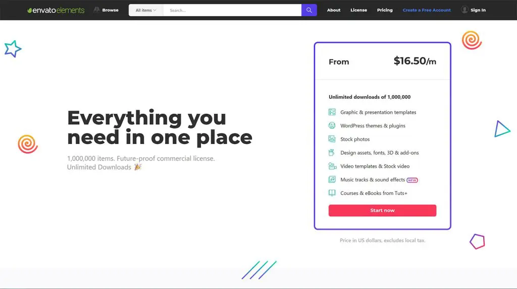 Pricing Envato Elements