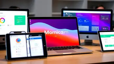 Various AI tools including Monica.im displayed on multiple devices
