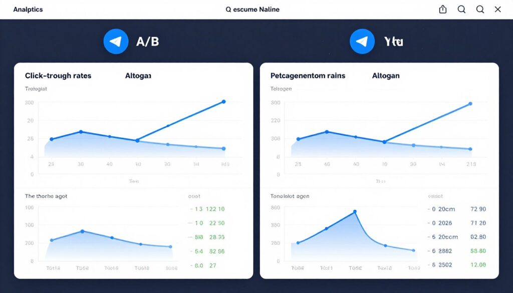A/B testing results for Telegram promotional content