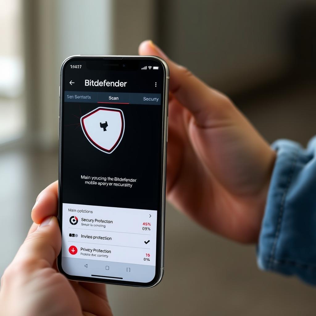 Bitdefender Mobile Security app interface