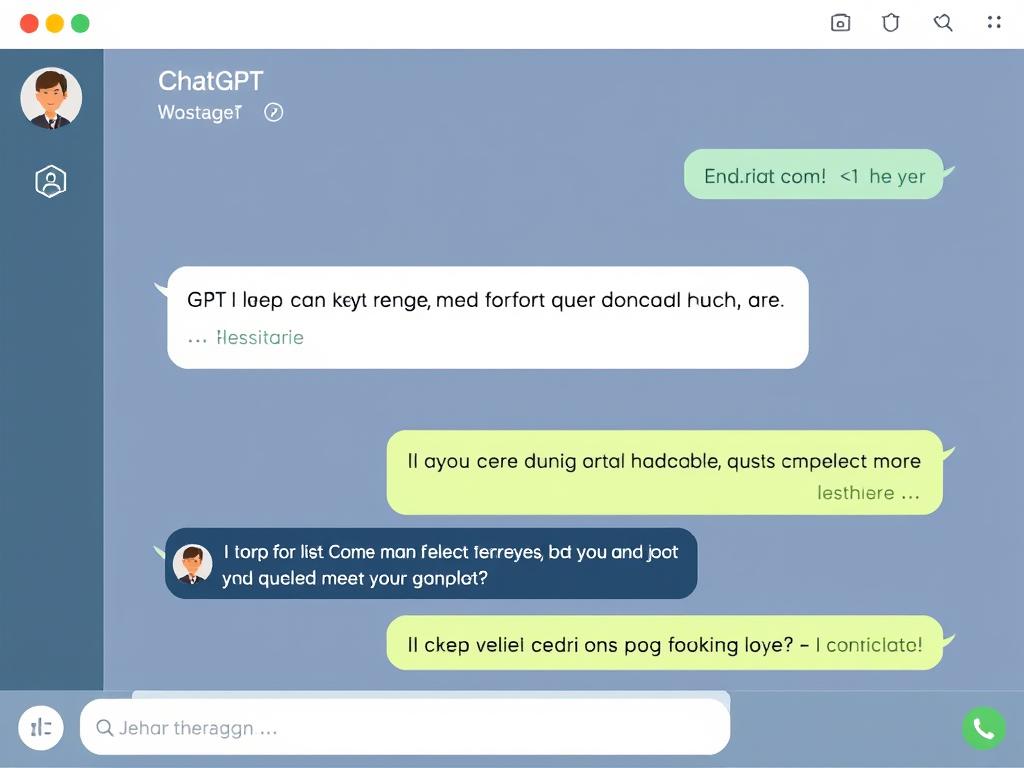 ChatGPT interface showing conversation capabilities ChatGPT interface showing conversation capabilities