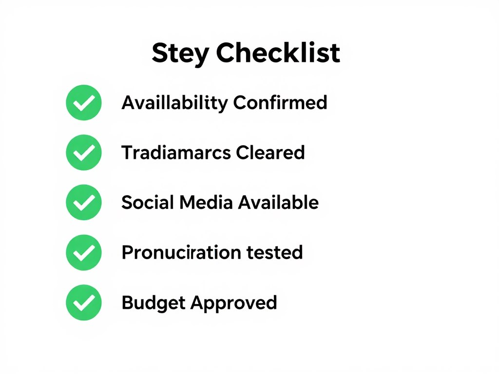 Checklist graphic showing domain registration verification steps