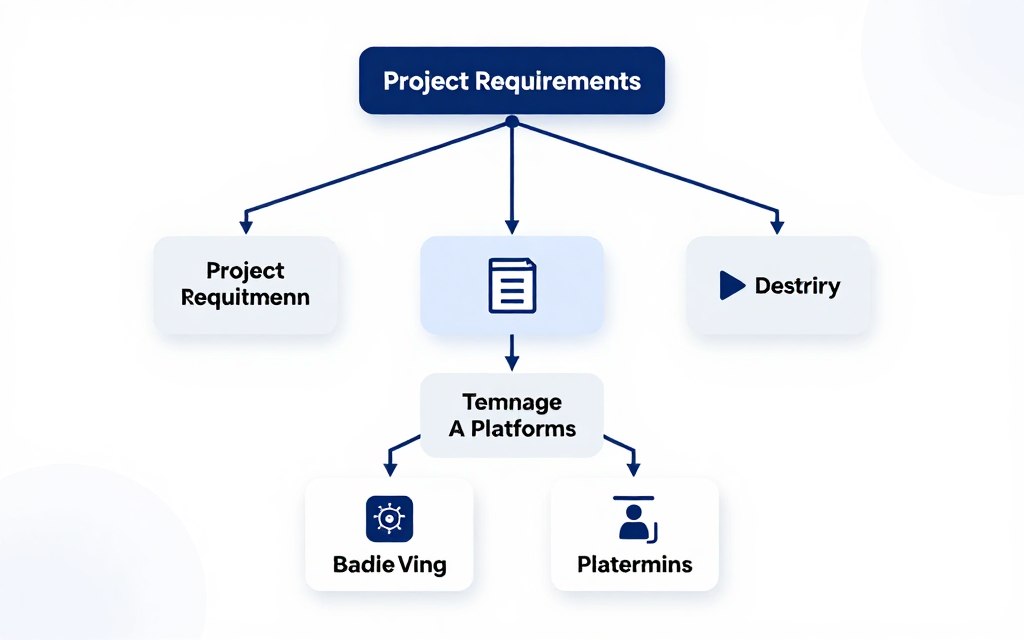 Decision tree diagram for choosing the right AI platform