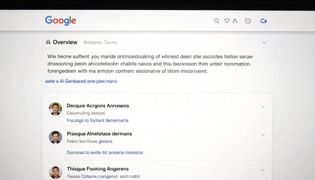 Example of AI Overview showing structured answer from website content