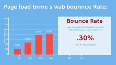 Graph showing correlation between page load time and bounce rate for WordPress performance optimization