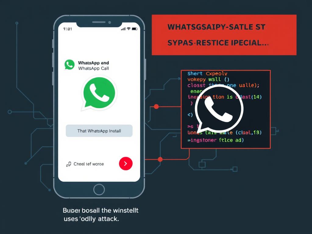 Illustration of the WhatsApp voice call vulnerability