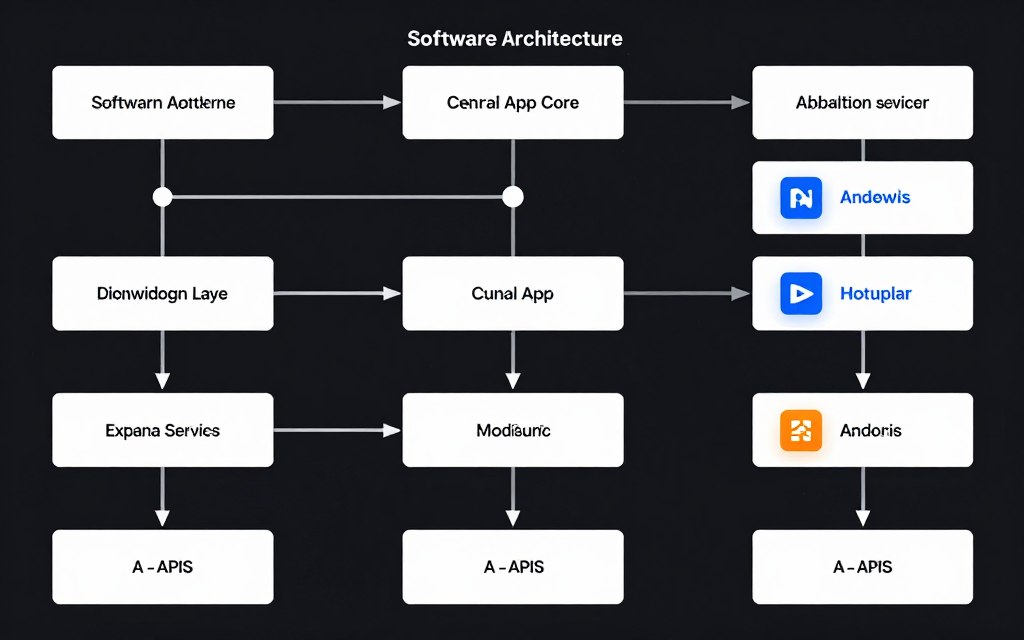 Integration architecture diagram showing clean separation of concerns