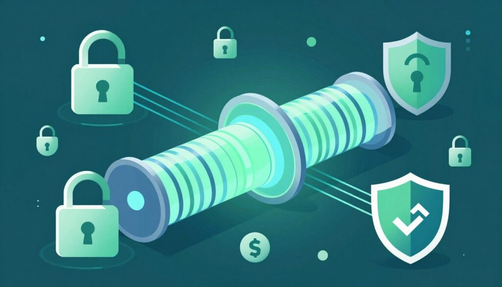 Internet security and encryption visualization