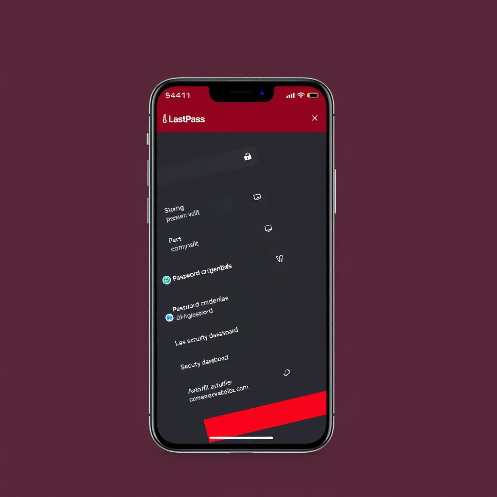 LastPass password manager interface