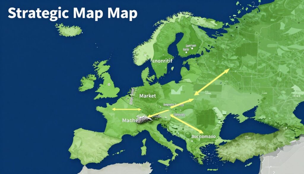 Market expansion strategy map for Northern European Markets