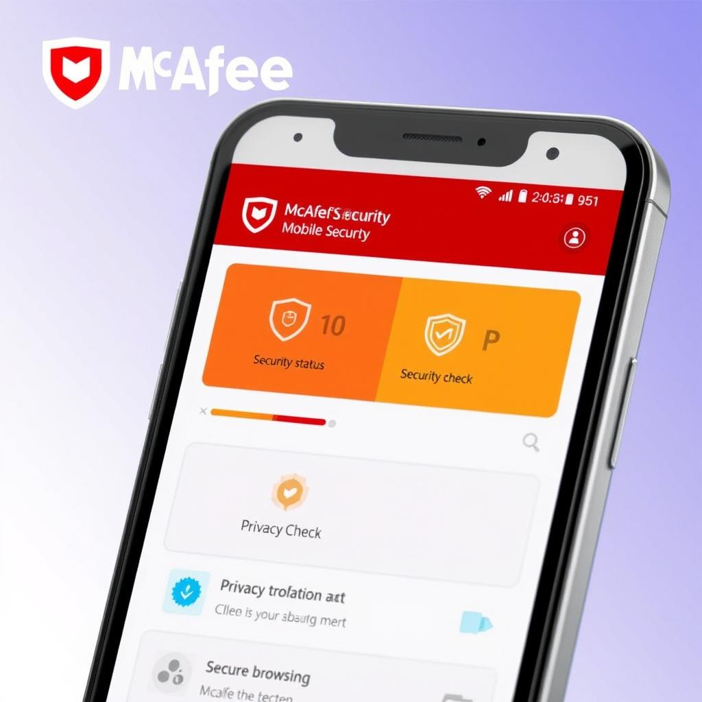 McAfee Mobile Security app interface