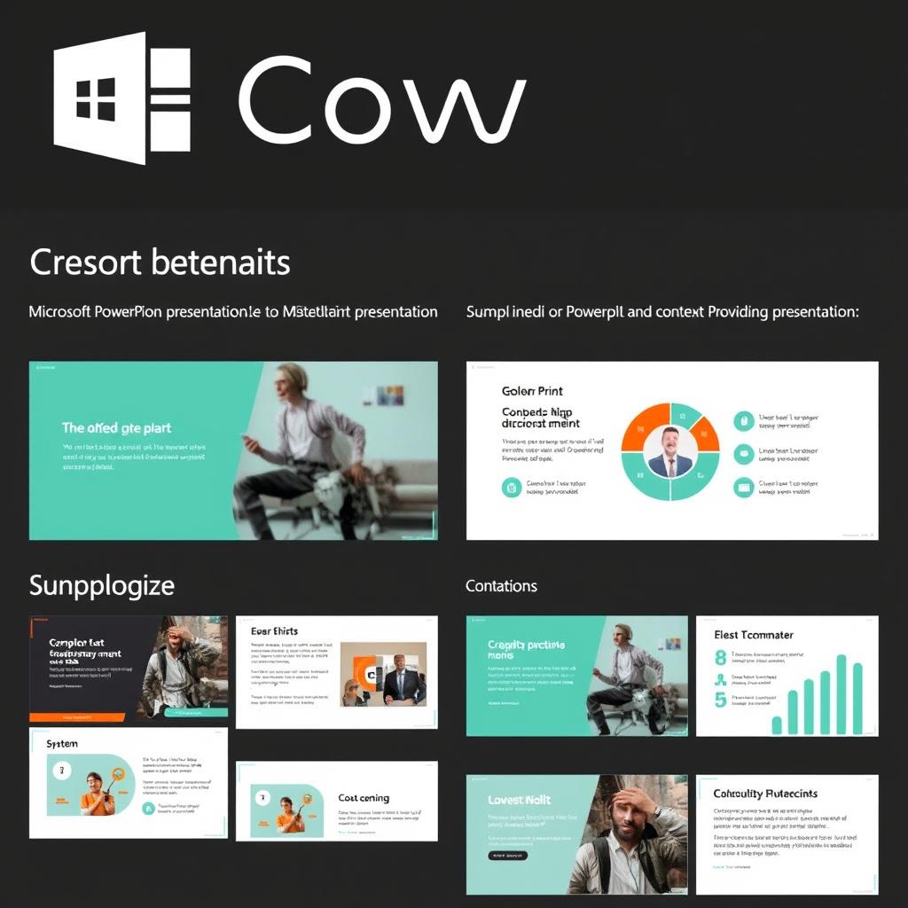 Microsoft Copilot creating a presentation in PowerPoint