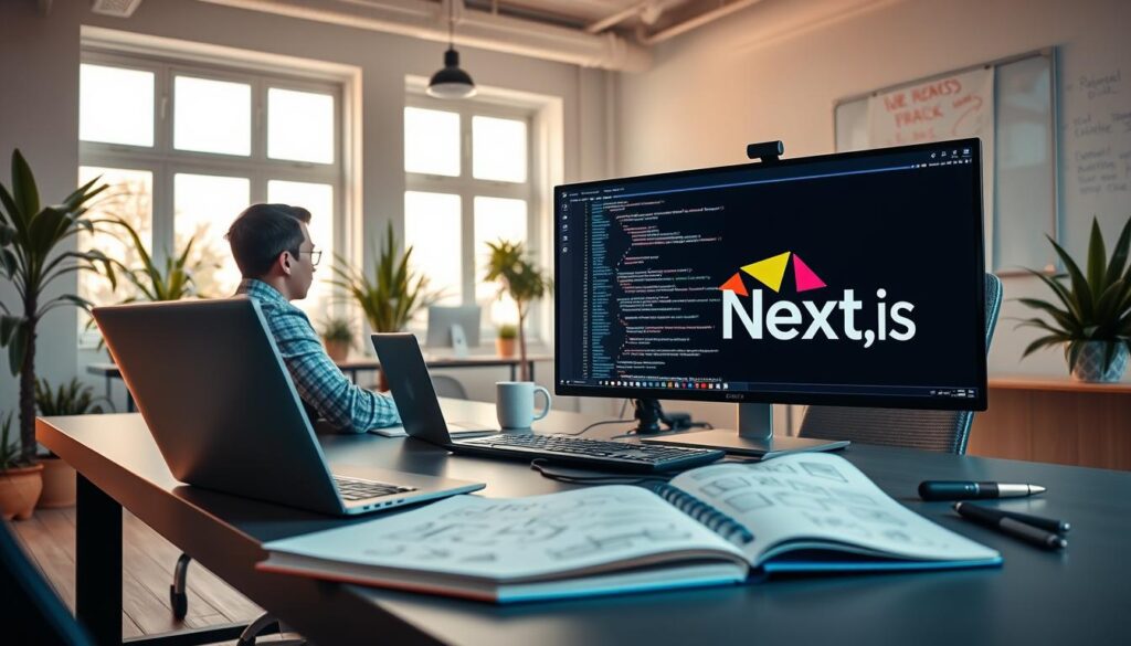 Next.js page development