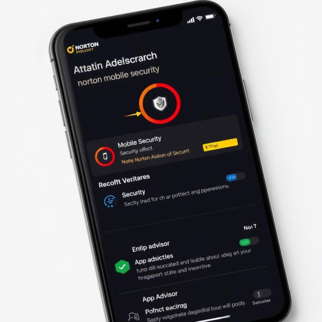 Norton Mobile Security app interface