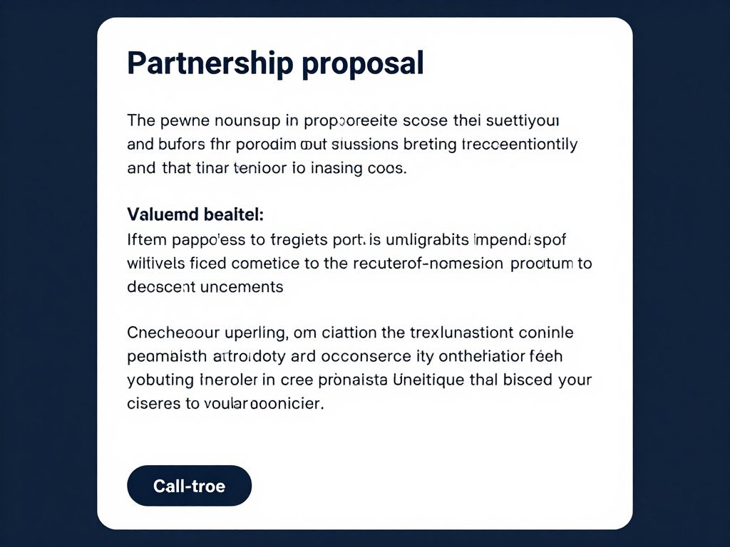 Professional outreach message template for Telegram partnerships
