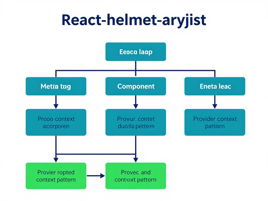 React Helmet Async library architecture diagram showing component hierarchy and meta tag management