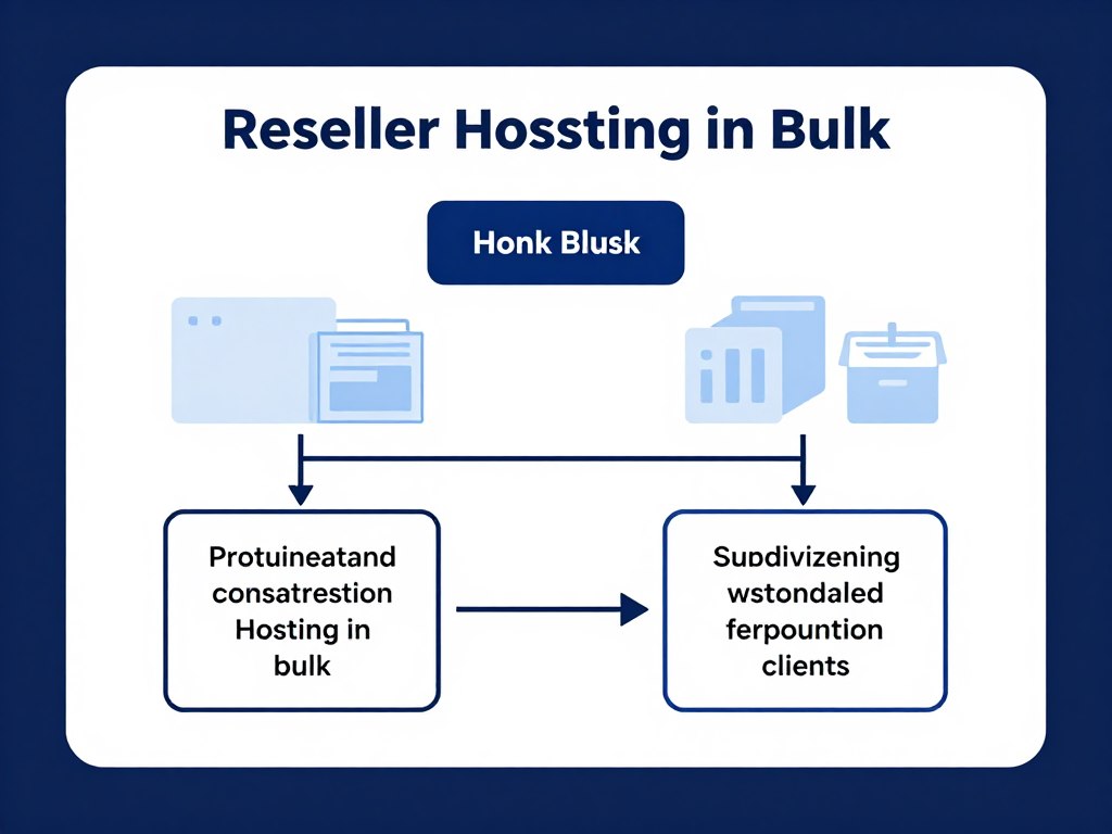 Reseller hosting business model diagram