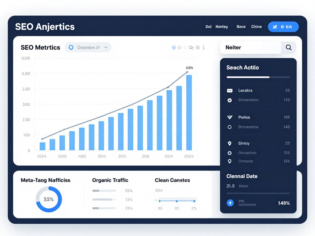 SEO performance dashboard showing improved metrics after implementing react-helmet-async