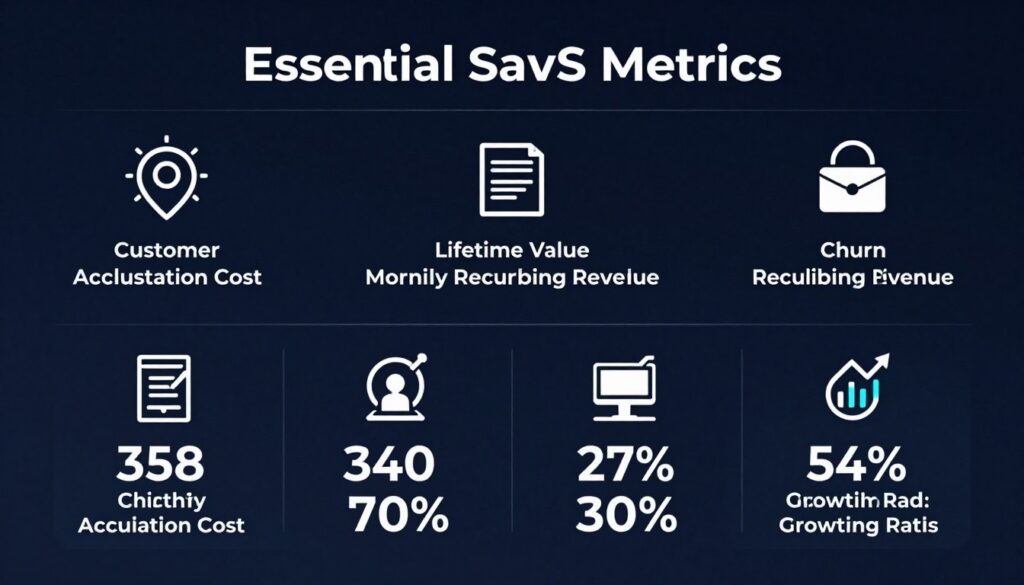 SaaS growth metrics and key performance indicators