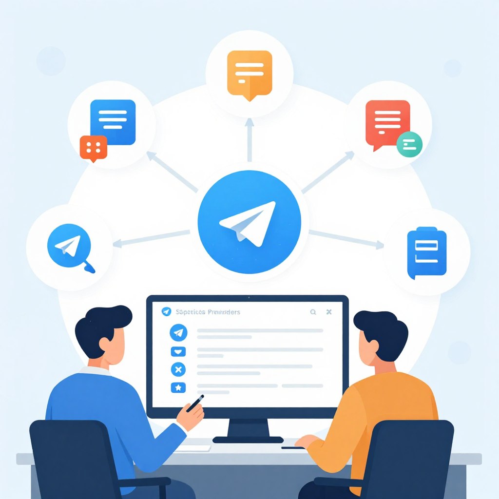 Service marketplace Telegram community connecting providers and clients