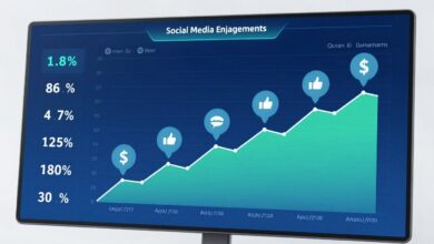 Social media engagement revenue dashboard showing conversion metrics and business outcomes