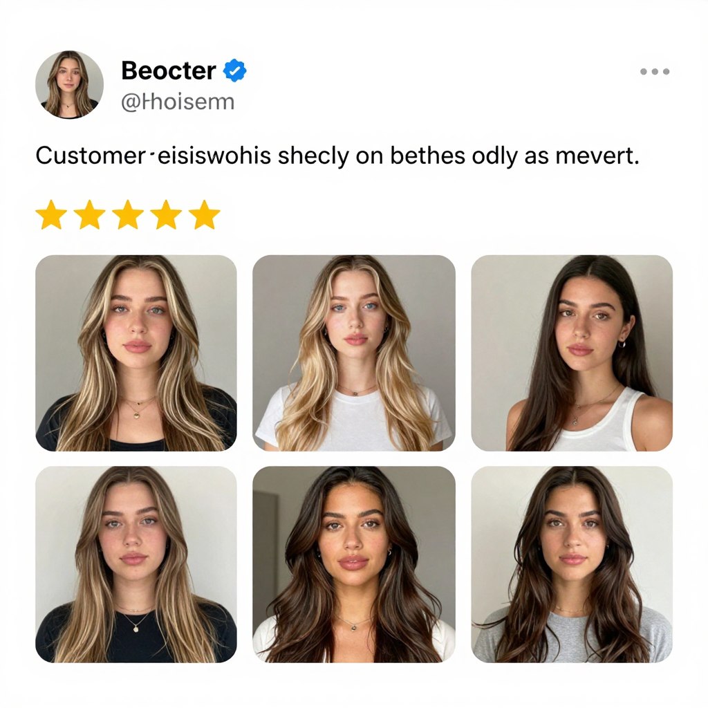 Social proof content showcasing customer reviews and testimonials