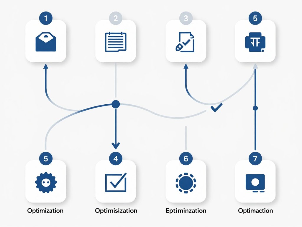 Step-by-step optimization roadmap diagram