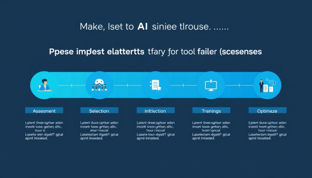 Step-by-step roadmap for implementing AI tools in a small business