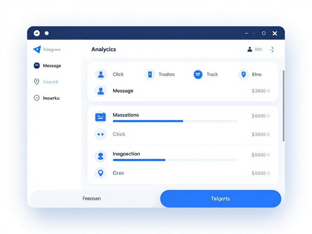 Telegram bot analytics tracking system