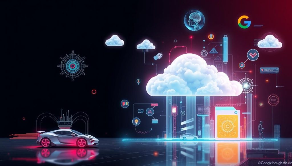 Visual representation of Google's future growth opportunities in AI, cloud computing, and emerging technologies