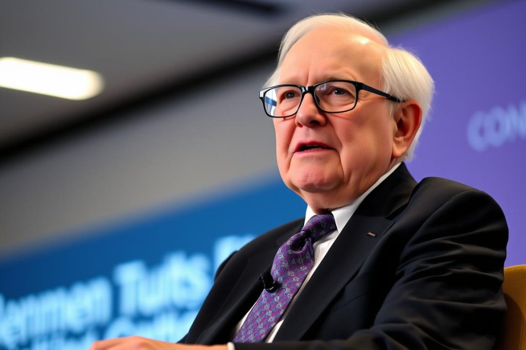 Warren Buffett speaking about his recent investment in Google stock