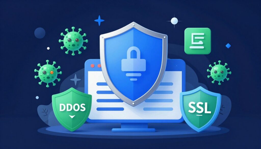 Web hosting security features 2026