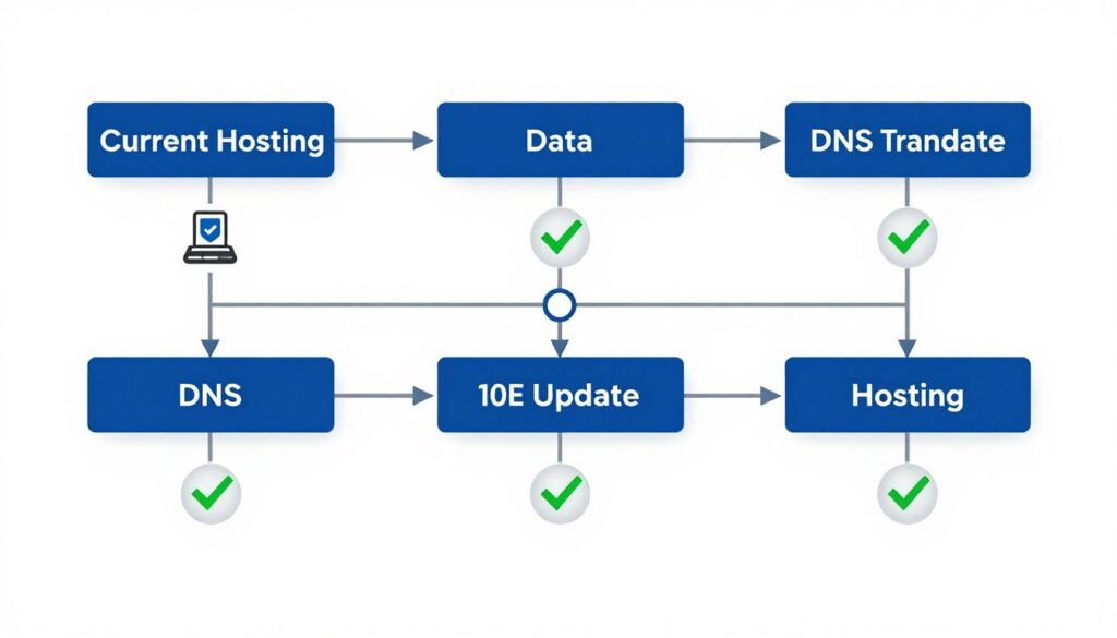 Website migration process visualization