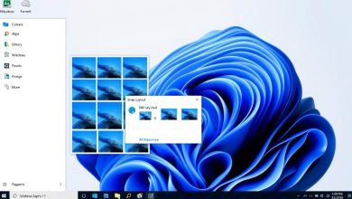 Windows 11 productivity features showing Snap Layouts in action