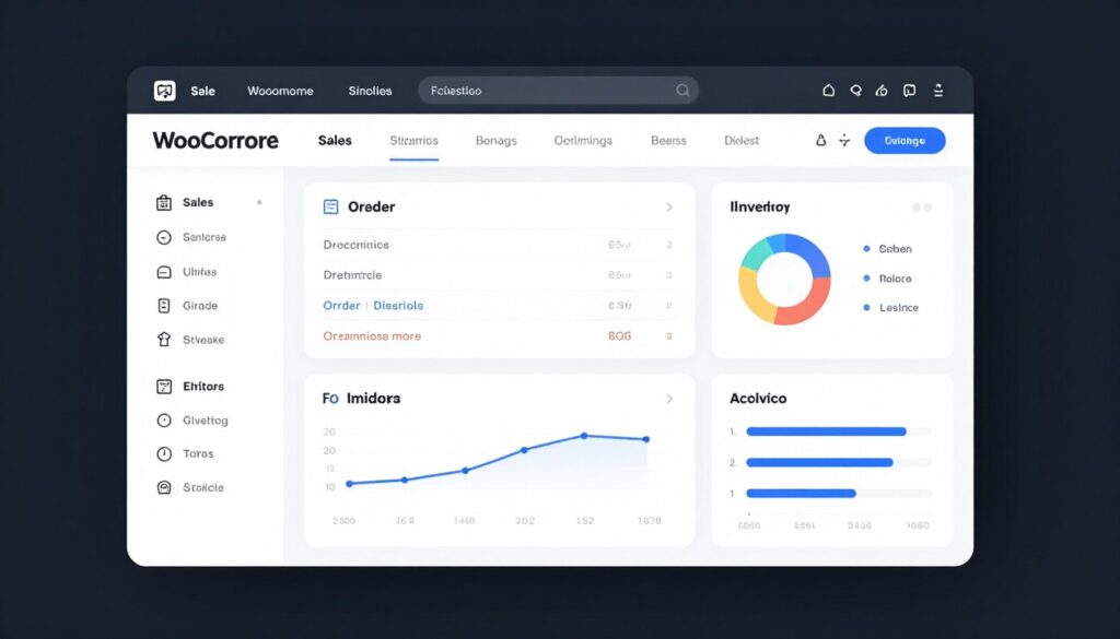 WooCommerce dashboard interface