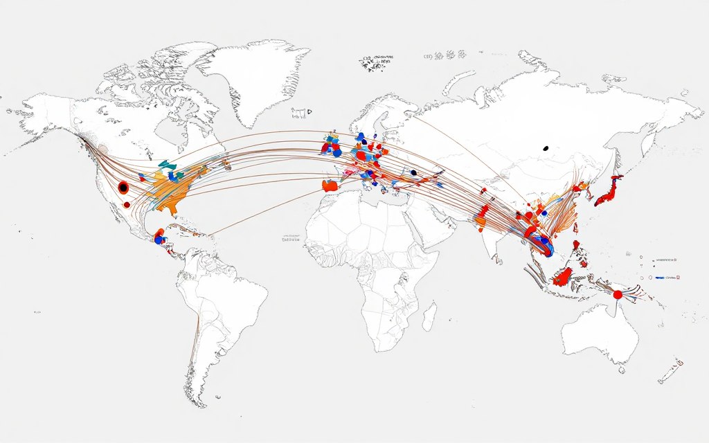 World map showing CDN edge server locations and reduced latency paths