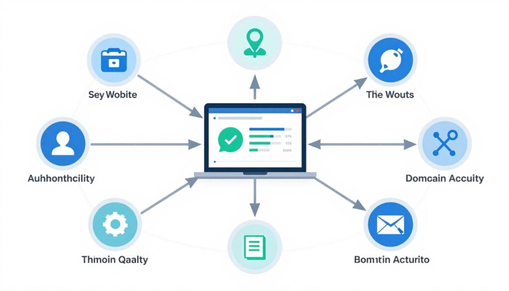 backlink strategy showing quality links from authoritative websites pointing to new site