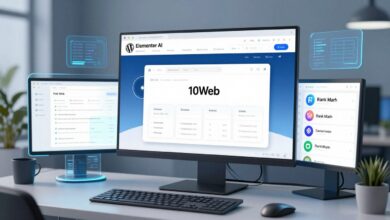 best AI tools for WordPress 2026 dashboard showing multiple AI plugins working together on a modern WordPress site