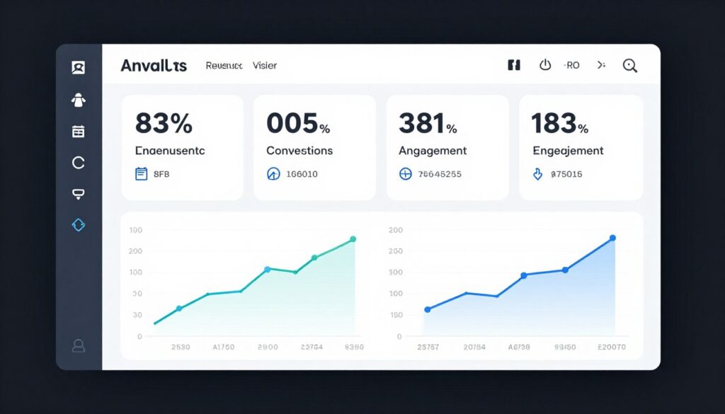 dashboard showing website monetization metrics and revenue analytics