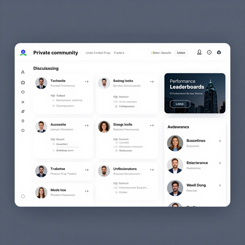 funded trader exclusive community platform interface funded trader exclusive community platform interface