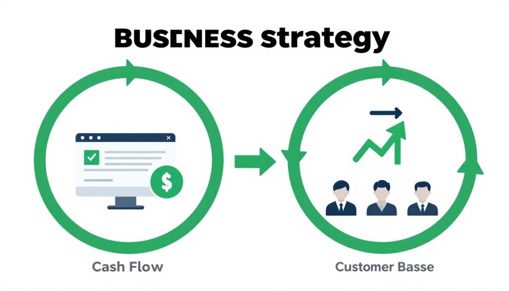 hybrid business model combining affiliate marketing income with saas product development