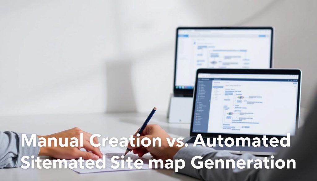 manual vs automated sitemap