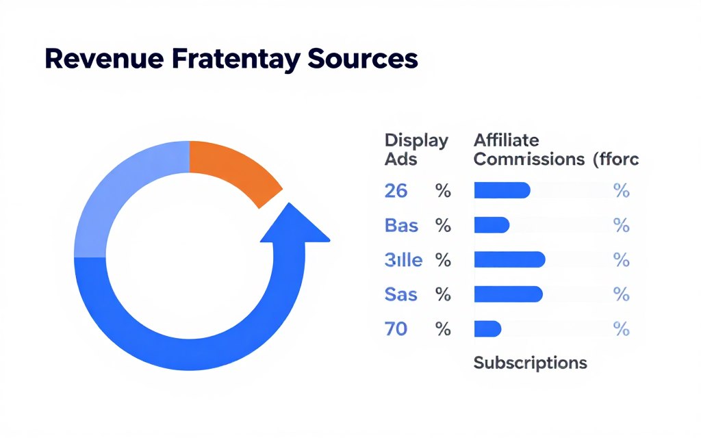 pie chart showing diversified revenue streams