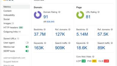 Seo Toolbar Metrics