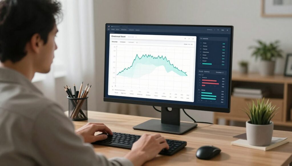 trader using psychology tracking features