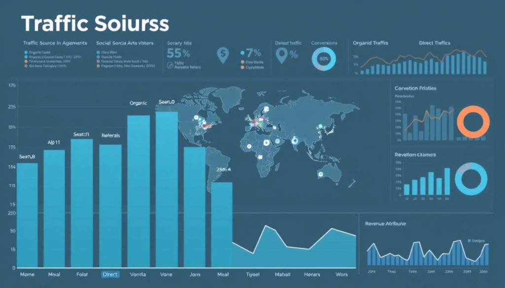 traffic sources analysis