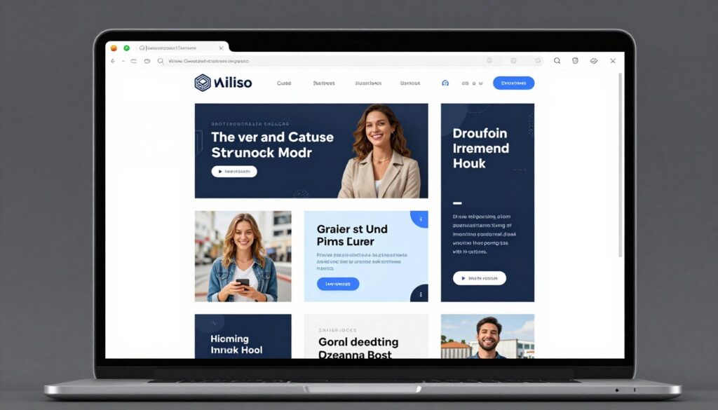 website displaying various advertisement placements and banner ads