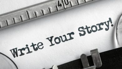 Write your story written on typewriter